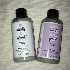 Love, Beauty & Planet shampoo and conditioner